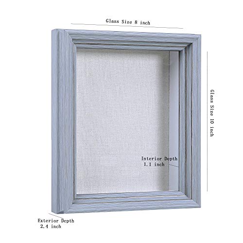 image for Flagship Frames Flagship Shadow Box Frame Sized 8x10 Inch with Linen B