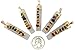 Rock Paradise Pendants ONE Selenite Freeform Pendant w/ 7 Chakra Stone Accents Gold Plated Cap/Bail RP Exclusive COA