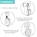 (UPGRAGE Version) Jovitec 1 Pack Outlet Wall Mount Hole-Free Stand Holder for All-New Echo Dot 3rd Gen, Compact Bracket with Cable Management, No Messy Wires, No Need to Drill Holes (White)