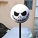 MMTH 1x Funny Halloween Skull Car Antenna Topper Aerial Ball Decoration Toy White