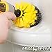 Drill Brush - Bathroom Cleaning Accessories - Shower Cleaner Brush - Scrub Brush - Bath Mat - Bathtub Brush - Sink Brush - Toilet Scrubbing Brush - Tile Flooring Cleaner - Grout Cleaner Brush for Home