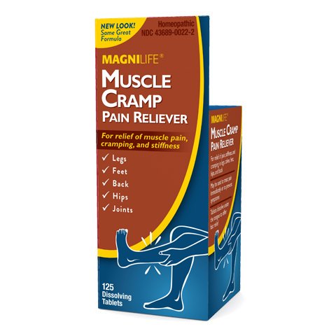 MagniLife Muscle & Leg Cramp Pain and Discomfort Relief Treatments (125 Tablets) (Best Pain Reliever For Leg Cramps)