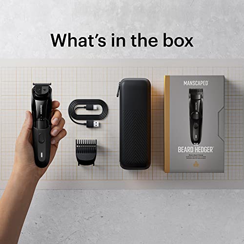 MANSCAPED® The Face Grooming Duo Contains: The Beard Hedger® Premium Precision Beard Trimmer and The Weed Whacker® 2.0 Nose and Ear Hair Trimmer
