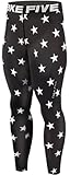 New 124 Skin Tights Compression Leggings Base Layer Black Running Pants Mens (M)