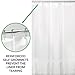 mDesign PEVA Shower Curtain Liner - 72
