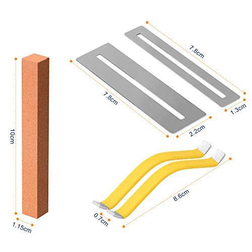 Guitar Tools for Clean and Replace Guitar Fret with Guitar String Cutter, Fingerboard Guards, Polished Tool and String Spreaders - Thumbnail 5