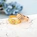 PZ Paz Creations 14k Rose Gold Over 925 Sterling Silver Rose Flower Ring (Rose Gold, 8)