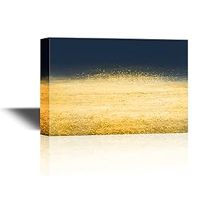 Color Composition Artwork with Dark Blue and Gold