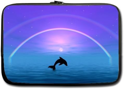 Custom Dolphin Water Resistant Neoprene Laptop Sleeve 11 11.6 Inch Notebook Computer Bag Case Cover(Twin Sides)