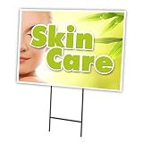SKIN CARE 12"x16" Yard Sign & Stake outdoor plastic coroplast window