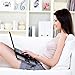 EHO Laptop Lap Pad – Laptop Stand Pad w Retractable Mouse Pad Tray, Anti-Slip Heat Shield Tablet Notebook Computer Stand Table w/Sturdy Stable Cooler Work Surface for Bed Sofa Couch or Travelthumb 2