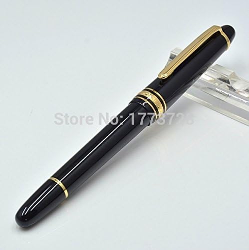 Monte Black Resin Roller Ball Pen School Office Stationery Luxury Writing Pen