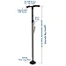 Pivit Adjustable Folding Walking Cane with LED Flashlight | 360 Degree Roller Walk Stick Feet | Premium Foam Handle & Wrist Strap | Foldable Polished Sleek Scratch-Resistant Anodized Aluminum | Black