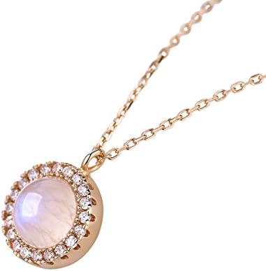 SunSilverLover Chain Jewelry Real Silver Pendant With Zircon For Women