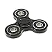 Yomaxer Fidget Spinner Tri-Hand Spinner 608 Hybrid Ceramic Bearing Nylon Solid Build Round Edge EDC Toy Good for ADHD ADD Autisms (Black)