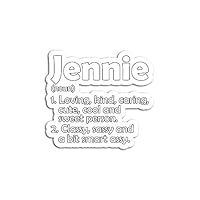 Hand Wooden Customizable Sticker Jennie Definition Personalized Name Funny Birthday Idea Stickers for Personalize (3 pcs/Pack)