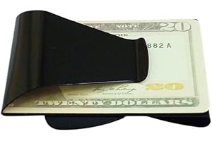 LEEMASING Slim Clip Double Sided Money Clip Credit Card Holder Wallet Stainless Steel For Husband Dad Wife