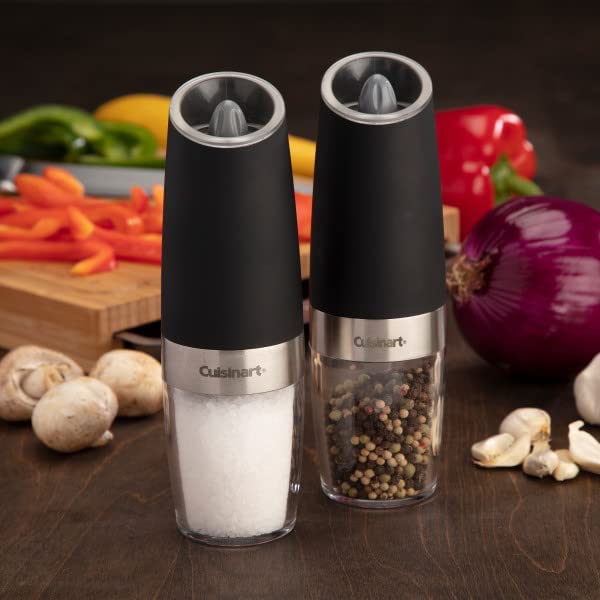 Cuisinart CSS2424 Gravity Salt And Pepper Spice Mill With Blue LED