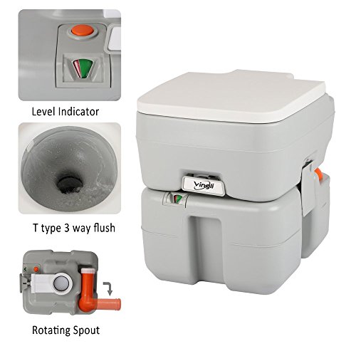VINGLI Upgraded Portable Sink and Toilet Combo| Self