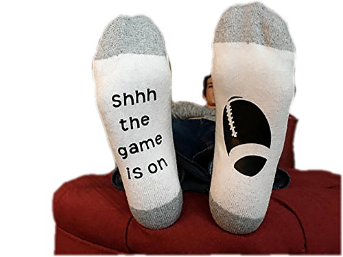 OMONSIM Game Day Socks Funny Socks for Men Sock Wine Socks Labor Day Socks ( Ganlan One Size ) (One Size, Ganlan)