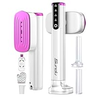Sundu Clothes Steamer, Steamer for Clothes, Portable 2 In 1 Travel Steamer Iron with 2 Water Tank(100ml and 180ml),15s Fast Heat-up, 4 Modes, LED Display, Powerful Steam Iron with 2.4m Cord Length