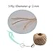 328 Feet Natural Jute Twine 3 Ply Gift Wrapping String DIY Rope Garden Twine Cord for Arts Crafts and Gardening Applications