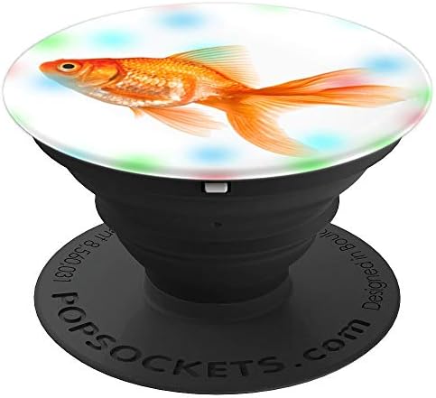 Goldfish Bowl Fish Tank Koi Pond Fantail Goldfish PopSockets Swappable PopGrip