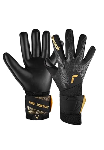 Reusch Pure Contact Infinity Non-Slip Goalkeeper Gloves Men and Women Football Gloves for Adults with Long Cuff Perfect for Artificial Grass