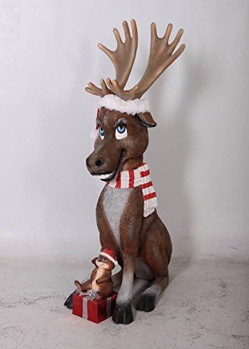 Winterland WL-MOOSE-FNY Funny Moose With Friendly Squirrel