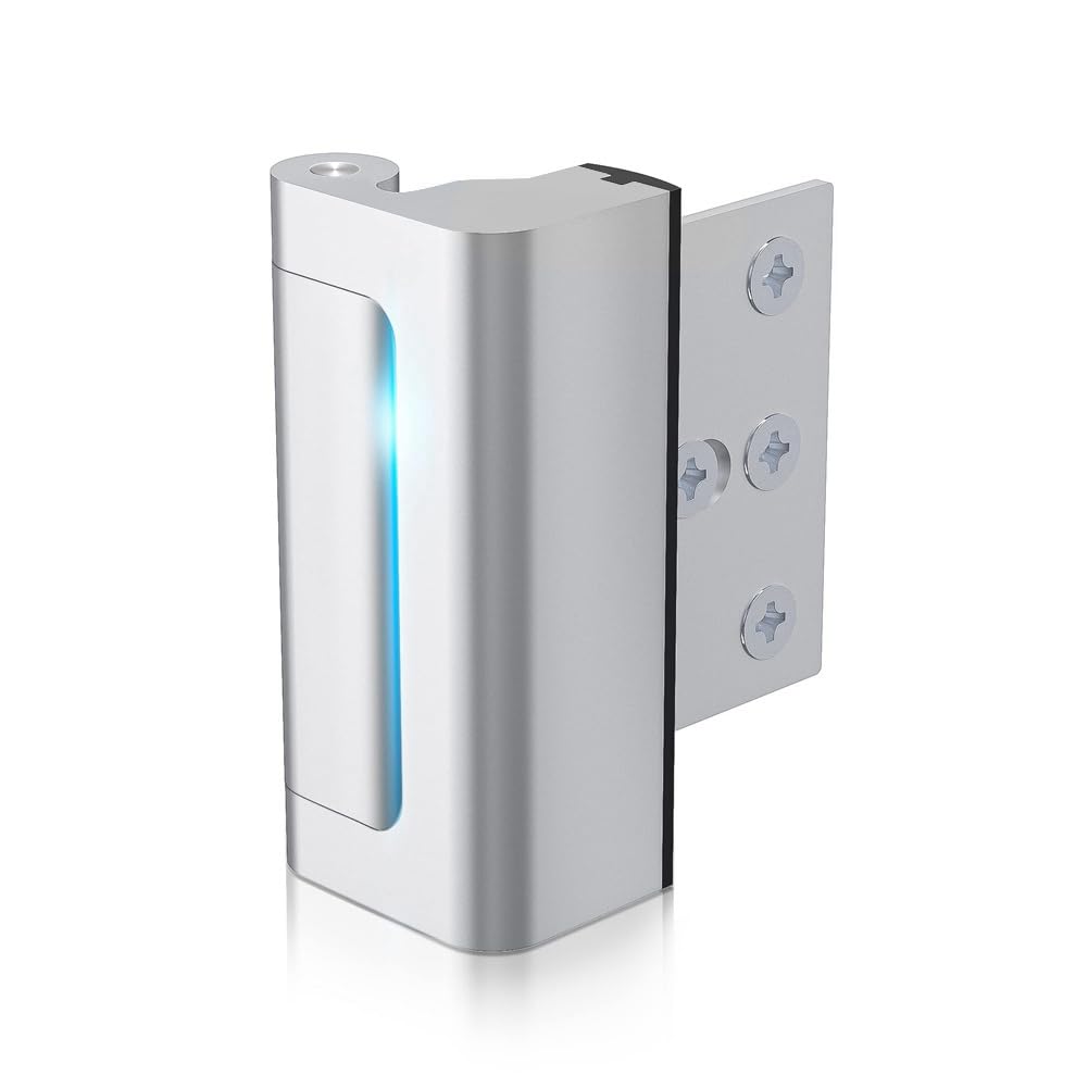 Koeydxst 1Pack Aluminium Alloy U Door Reinforcement Lock 3Inch Security Door Lock Home Proof Silver