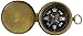 RedSkyTrader Brass Pocket Compass with Cover and Antique Finish