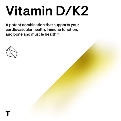 Thorne Vitamin D + K2 Liquid with a metered Dispenser Vitamins D3
