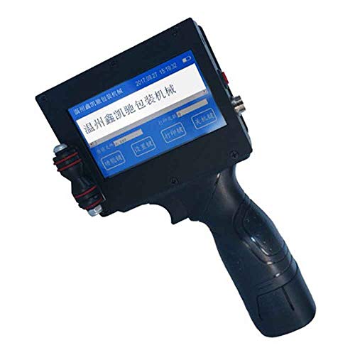 CGOLDENWALL Handheld Inkjet Printer Ink Date Coder Coding Machine Inkjet Printing and Continuous Flow Printing Dual-Purpose Printer LED Screen Display for Trademark,Logo,Graphic,Date Coder