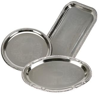 My Santuary 3pc Nickel-Plated polished Metal Serving Trays