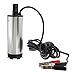 GXG-1987 12V Water Oil Diesel Fuel Transfer Pump Submersible On/Off Switch Car Van Stainless Steel