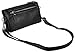 YALUXE Women's Leather Smartphone Wristlet Crossbody Clutch with RFID Blocking Card Slots Black