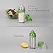 KITCHENDAO 2 in 1 Salad Dressing Shaker Container with Citrus Juicer, Dripless Pour, Leak-free, Soft Grip, Dishwasher Safe, BPA Free, Homemade Salad Dressing Bottle Mixer Measure, 350ml (1-1/2 Cups)