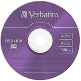 Verbatim DVD+RW 4.7GB 5-Pack 4x Speed Slim Case Scratch Protection Data Storage view 8