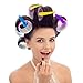 Super Jumbo Self Grip Hair Rollers Set 36 Count Mega Jumbo Large Self Holding Rollers and 12 Duck Teeth Bows Hairdressing Curlers for Women, Men (60 mm, 48 mm, 40 mm, 48 Pieces)