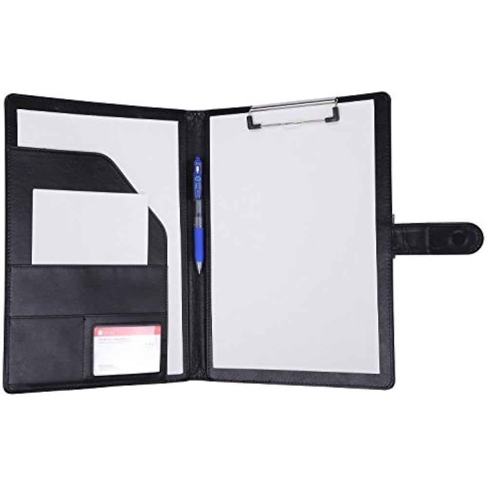 Padfolio Clipboard Folder Portfolio, Faux Leather Storage Cover Legal