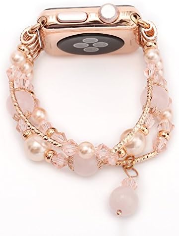 Agate Beads Wristband Strap Bracelet Unique Polishing Process Replacement Band For Apple Watch Series 1/2/3