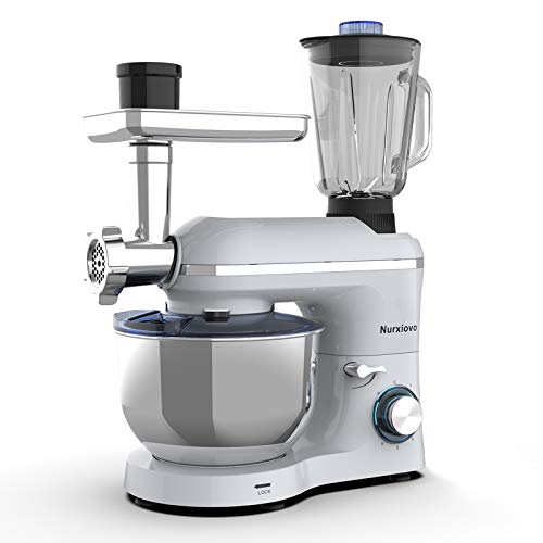 Nurxiovo 3 in 1 Stand Mixer Commercial Multifunctional Food Electric
