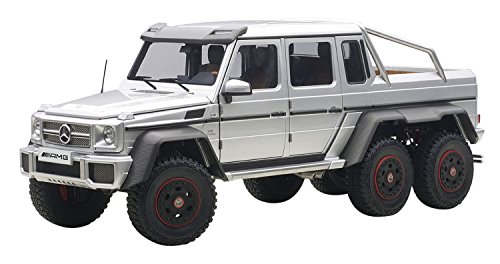 Mercedes G63 AMG 6X6 Silver 1/18 by Autoart 76301