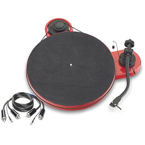 Pro-Ject RPM 1.3 Genie SuperPack (Ortofon 2M Silver) + RCA-CC 123cm - hochglanz rot