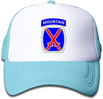 Children 10th Mountain Division SSI Mesh Trunker Cap SkyBlue