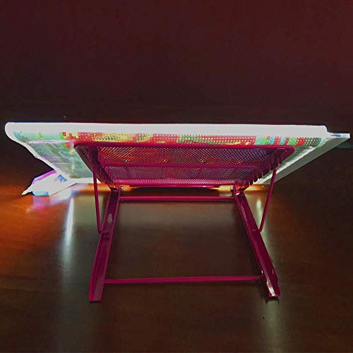Stand for Diamond Painting Light Pad, A4 LED Light Box Board Holder of 5D Diamond Painting Kits Tool Craft Supplies (Rose Red)