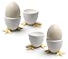 BIA 4-Piece Chicken Feet Egg Cups, 5 x 5 x 5 cm, Yellow, 4 Set