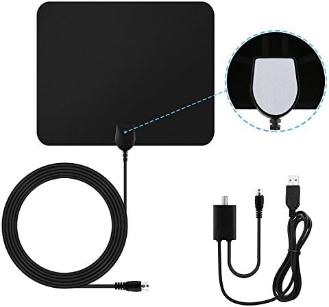 Blimark HD TV Antenna Digital Indoor Antenna 50 Mile Range Amplifier Signal Booster 10ft Coaxial Cable Ultra Thin Receiver Leaf for TV