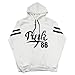 Women's Chic Drawstring Loose Striped Long Sleeve Pink Hoodies Sweatshirt