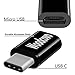 Micro USB to USB C Adapter 10 Pack Aluminum Woodcovo Converter Micro USB to Type C USB Adapter Data Syncing and Charging Converter for Samsung,MacBook,ChromeBook Pixel,Nexus (Black)